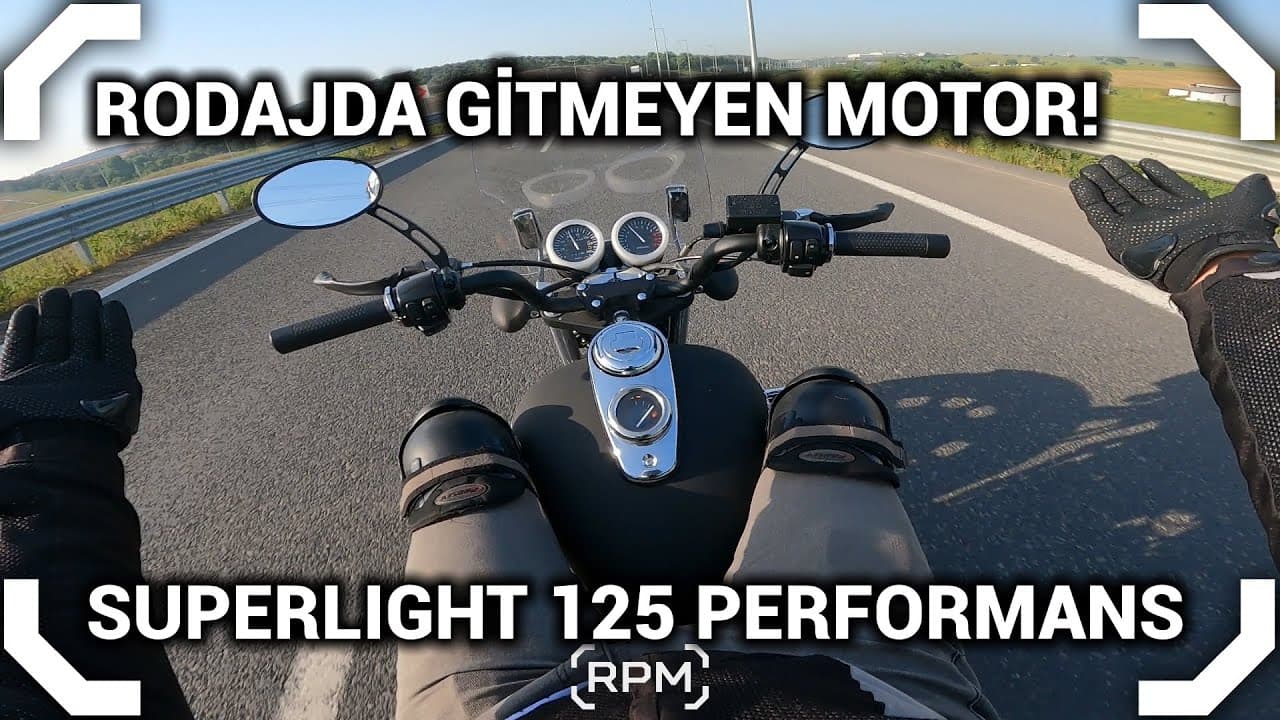 RODAJDAYKEN BİSİKLETE DÖNEN SUPERLIGHT 125 :) ŞEHİRLER ARASI YOL İLK SÜRÜŞ [RPM]