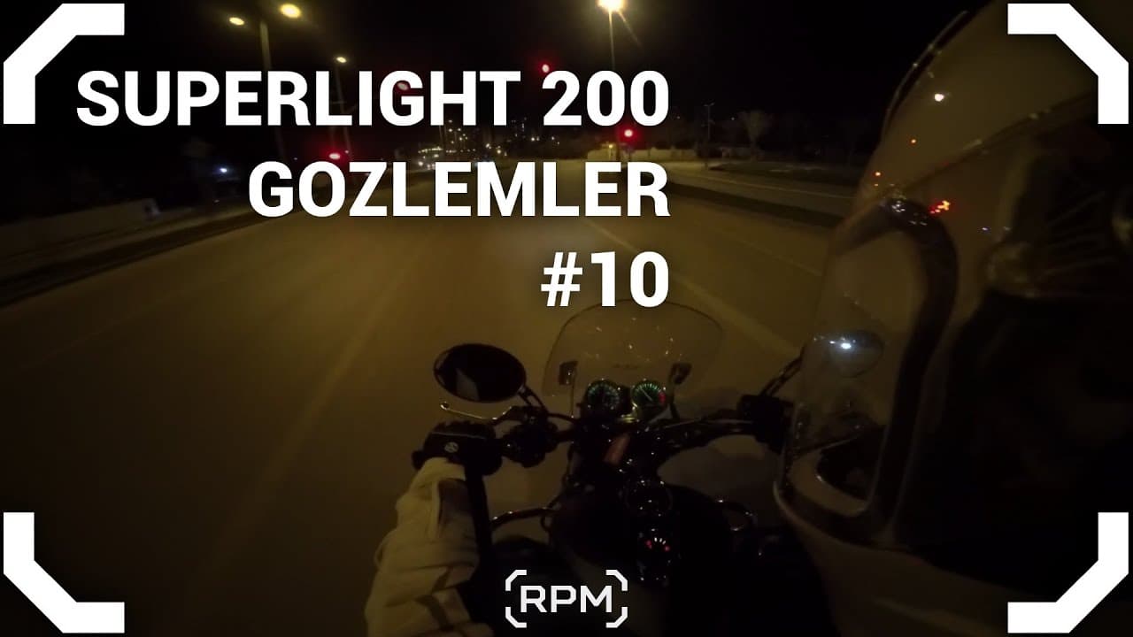 Superlight 200 Günlük Gözlemler - 10 [RPM]