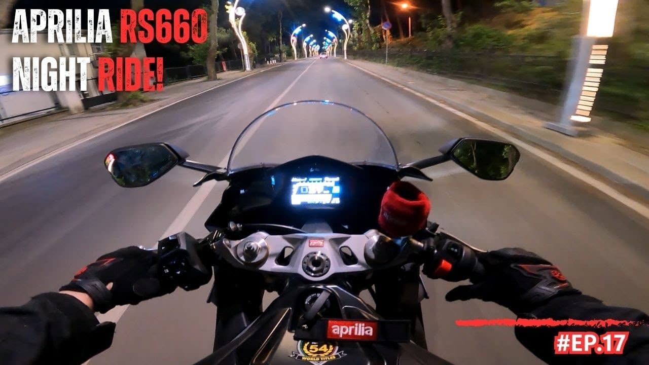 NIGHT RIDE WITH APRI 🥰 #rs660
