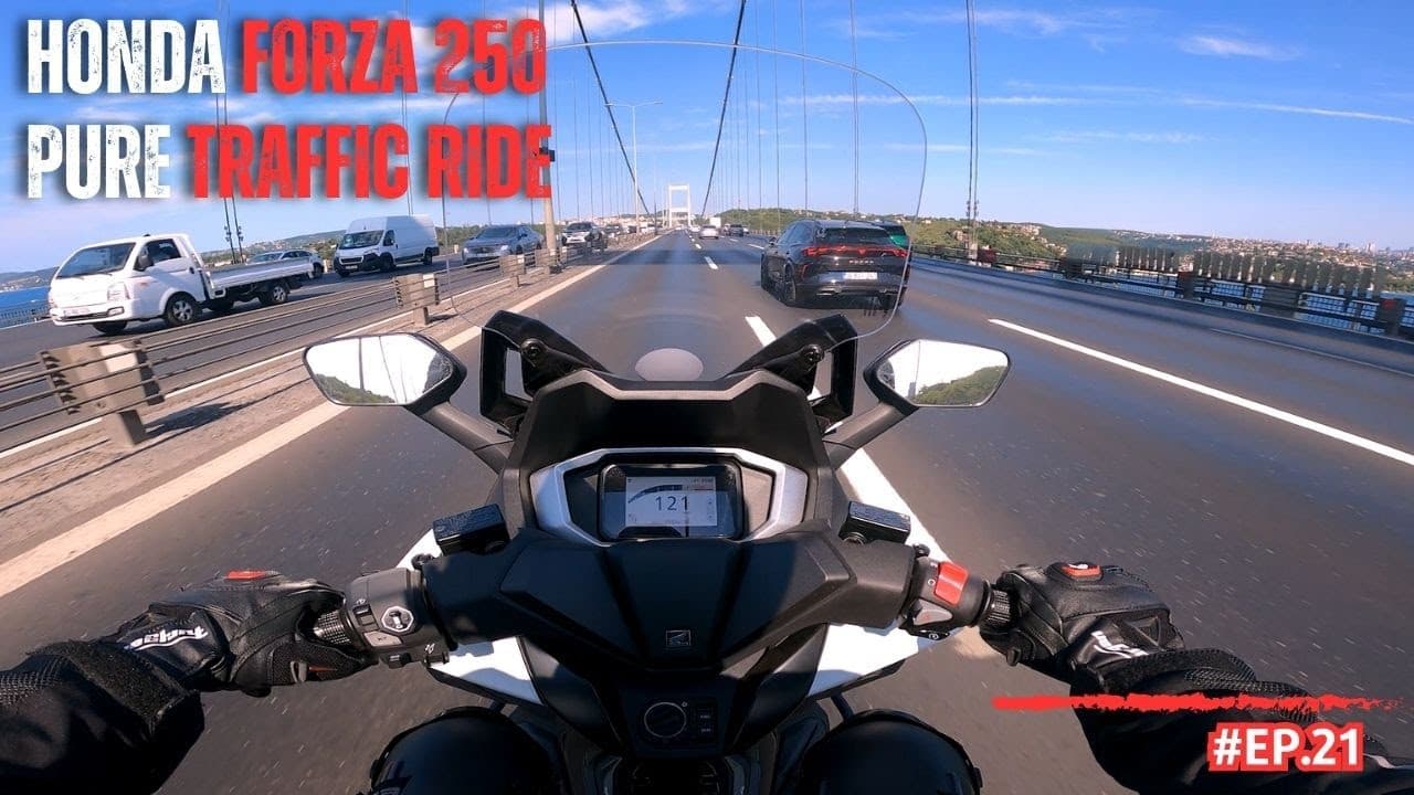 HONDA FORZA 250 | PURE TRAFFIC RIDE IN ISTANBUL
