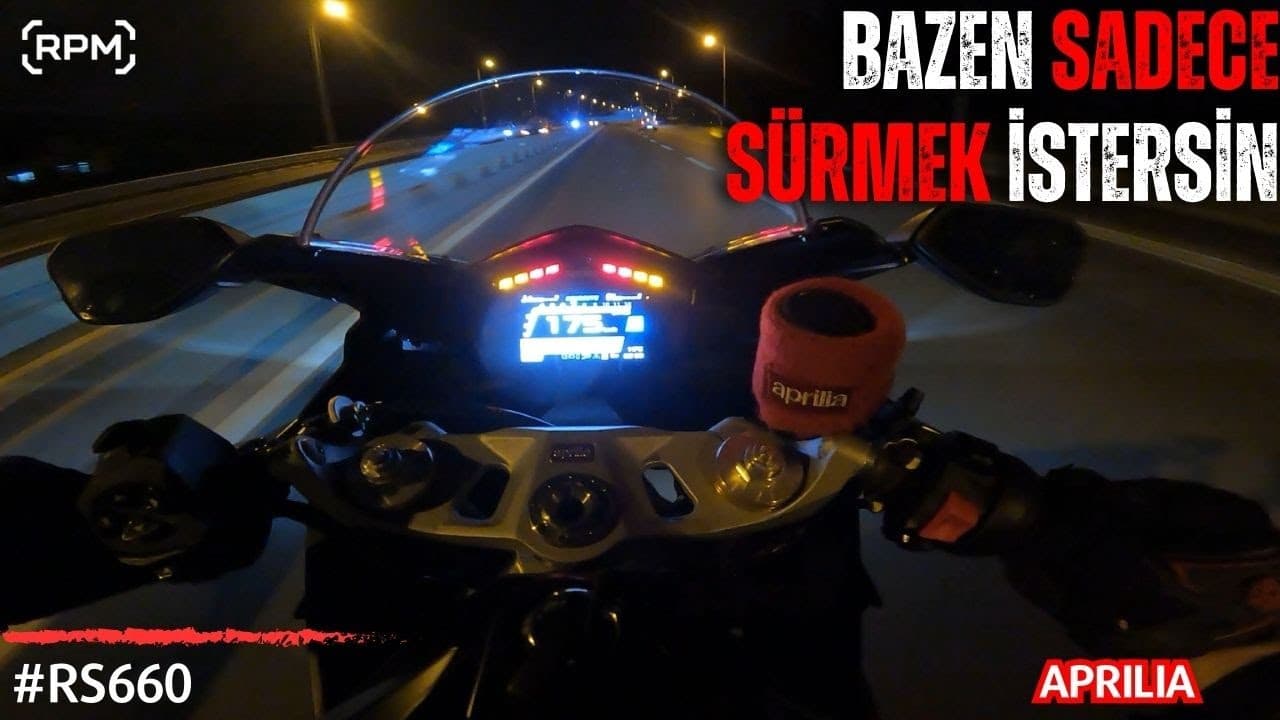 APRILIA RS660 GECE SÜRÜŞÜ | MOTOVLOG | 1.BÖLÜM [RPM]