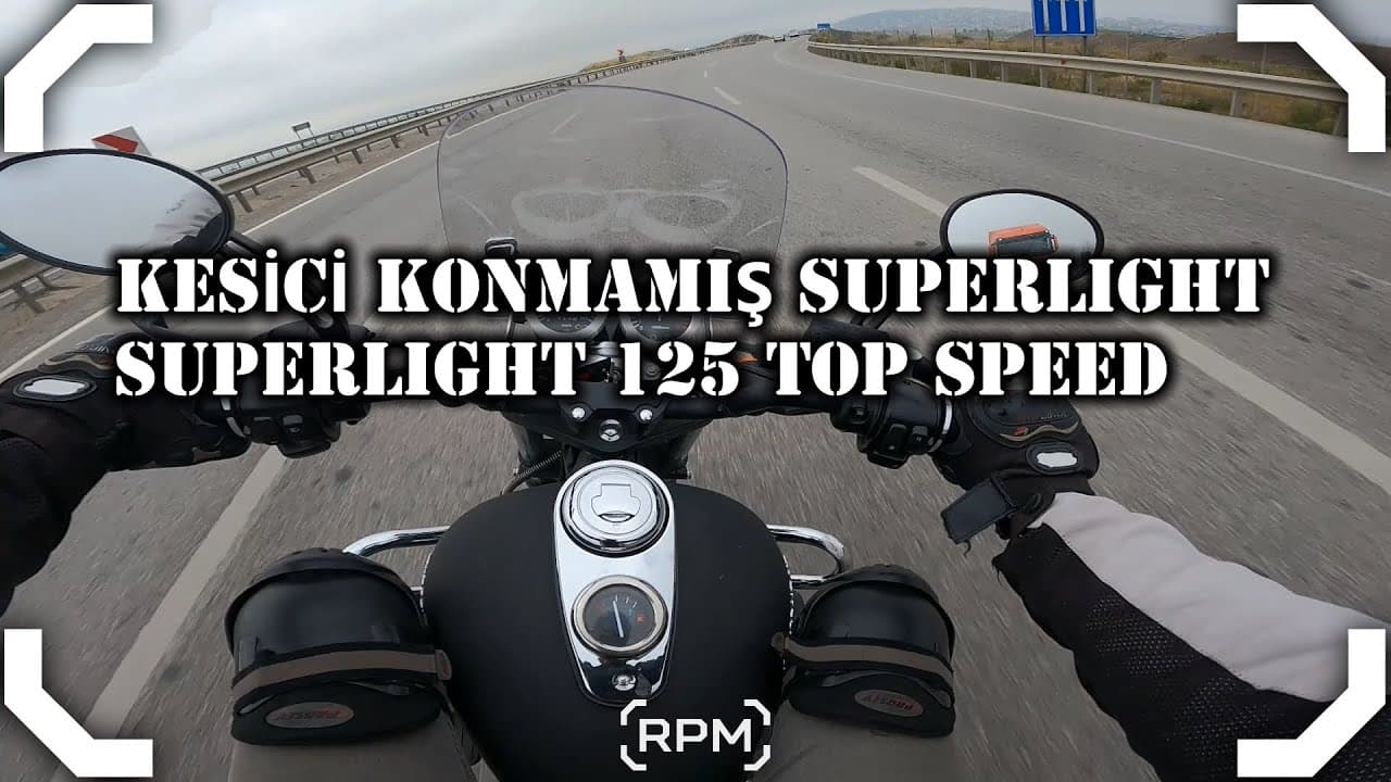 MOTORA KESİCİ KOYMAYI UNUTMUŞLAR | SUPERLIGHT125 TOP SPEED | RODAJ BİTİYOR [RPM]