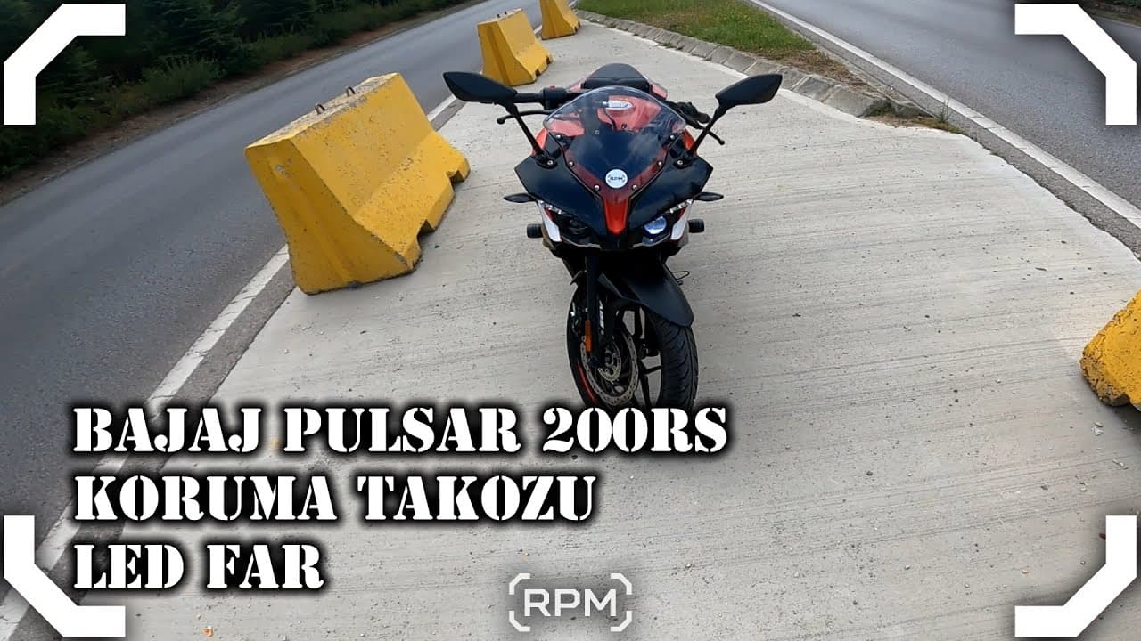 KORUMA TAKOZU VE LED FAR TAKIYORUZ | BAJAJ PULSAR 200RS [RPM]