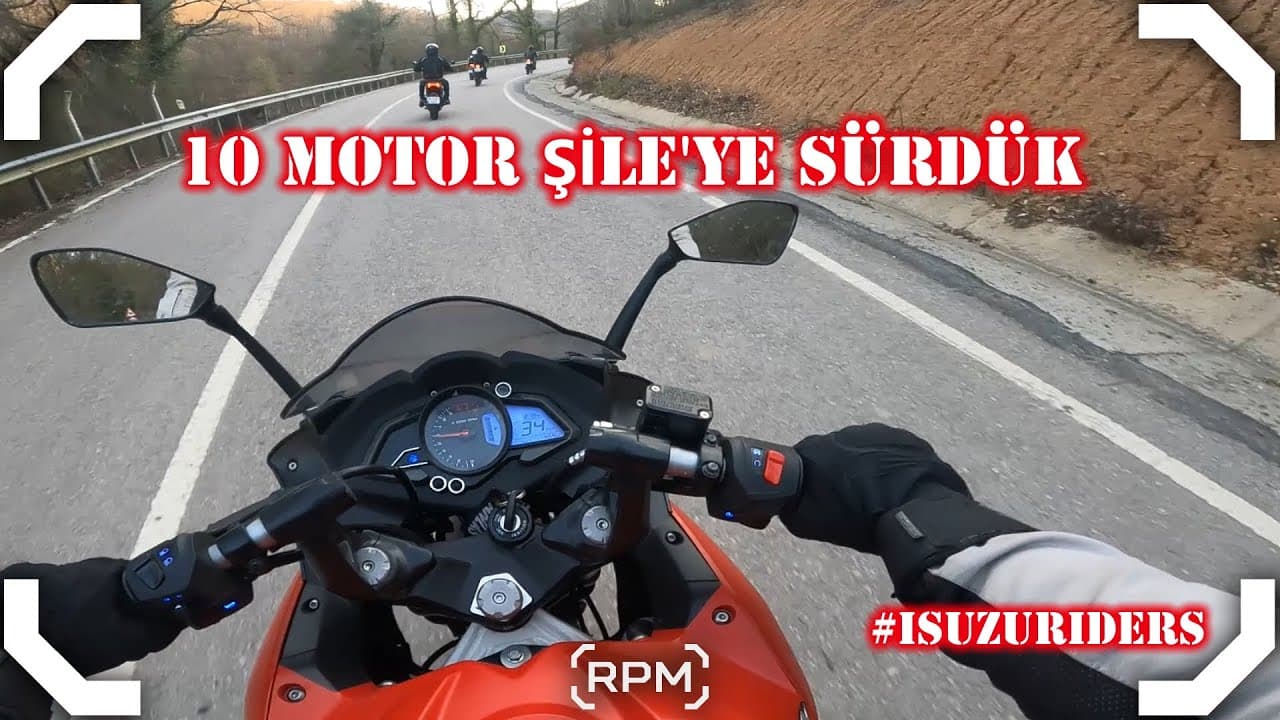 10 MOTOSİKLET ŞİLE’YE SÜRDÜK | PULSAR 200RS