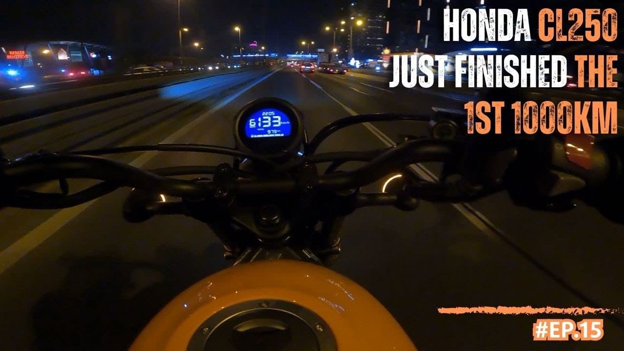 JUST FINISHED 1000 KM WITH HONDA CL250 | PURE POV RIDE