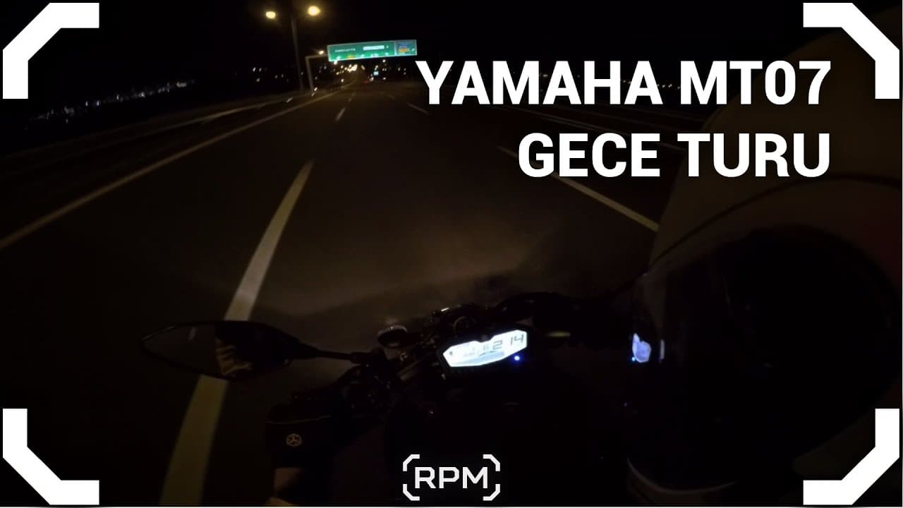 Yamaha MT 07 Gece Turu - Muhabbet [RPM]