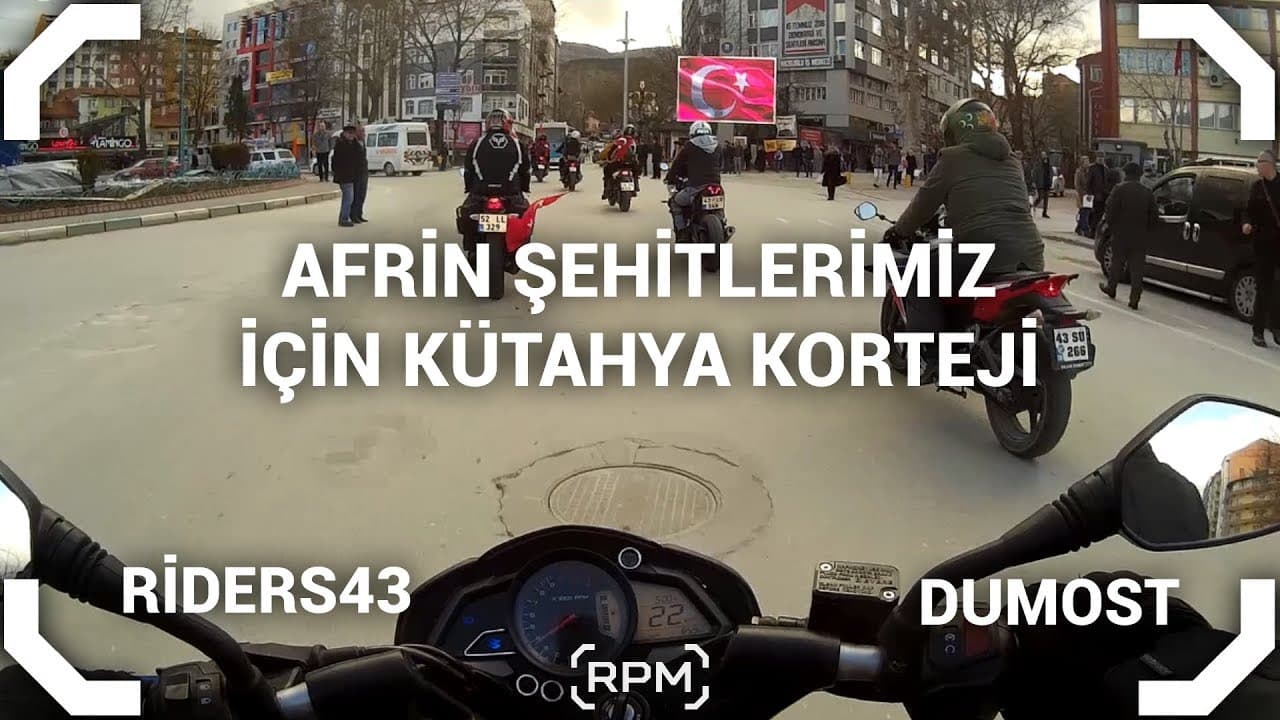 Kütahya Vlog | DUMOST - RIDERS43 AFRİN KORTEJİ [RPM]