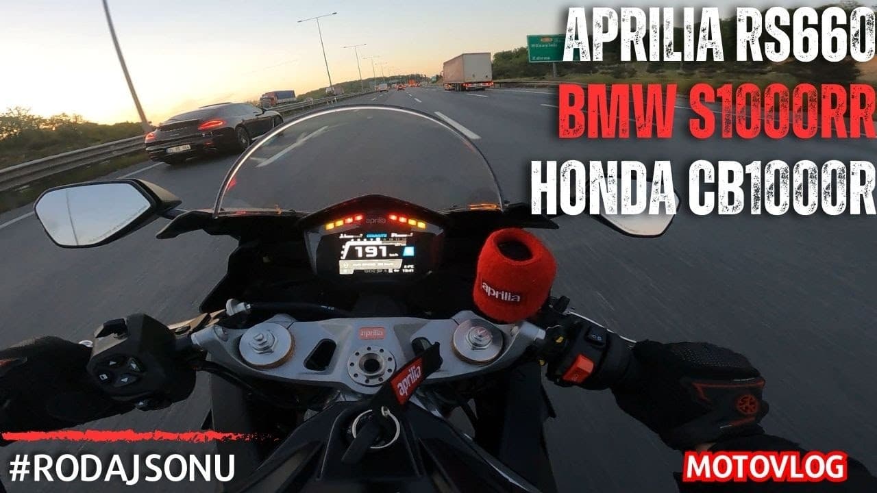 AKŞAMÜSTÜ SÜRÜŞÜ | APRILIA RS660 | BMW S1000RR | HONDA CB1000R [RPM]