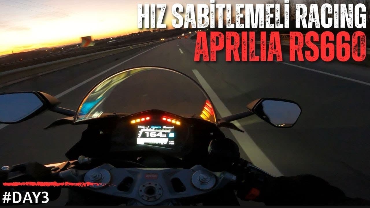 RACING MOTORDA HIZ SABİTLEME 😊| SABAH TRAFİĞİ VE GAZLAMA | APRILIA RS660 [RPM]
