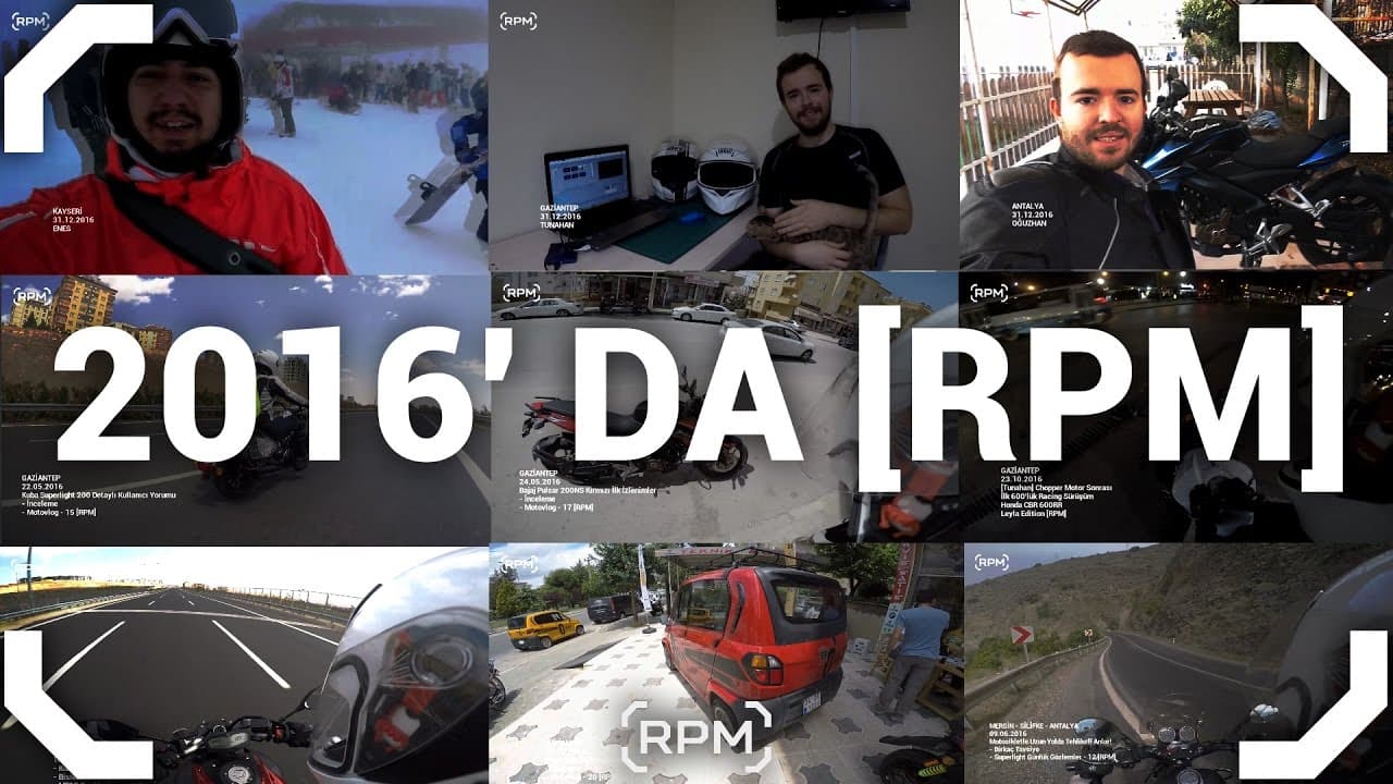 Motor Üstünde 1. Yılımızda Yaşananlar - 2016 Özet - Trafikte Yaşananlar #5 [RPM]
