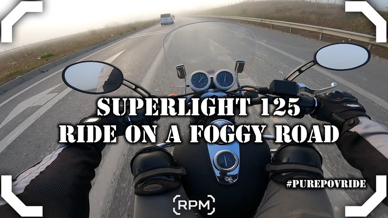 KUBA SUPERLIGHT 125  PURE POV RIDE  FOGGY ROAD [RPM]