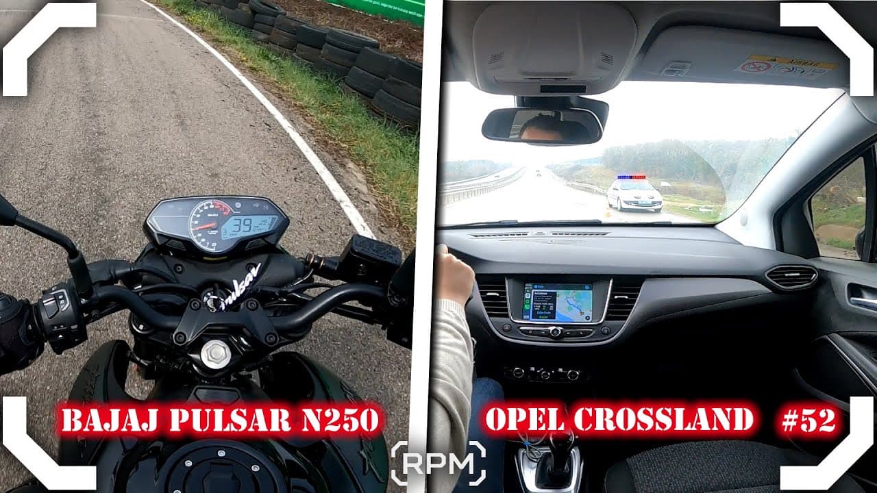 OPEL CROSSLAND İLE PAZAR VLOG| RADARA GİRDİK😞| BAJAJ PULSAR N250 MOTOSİKLET TEST GÜNÜ [RPM]