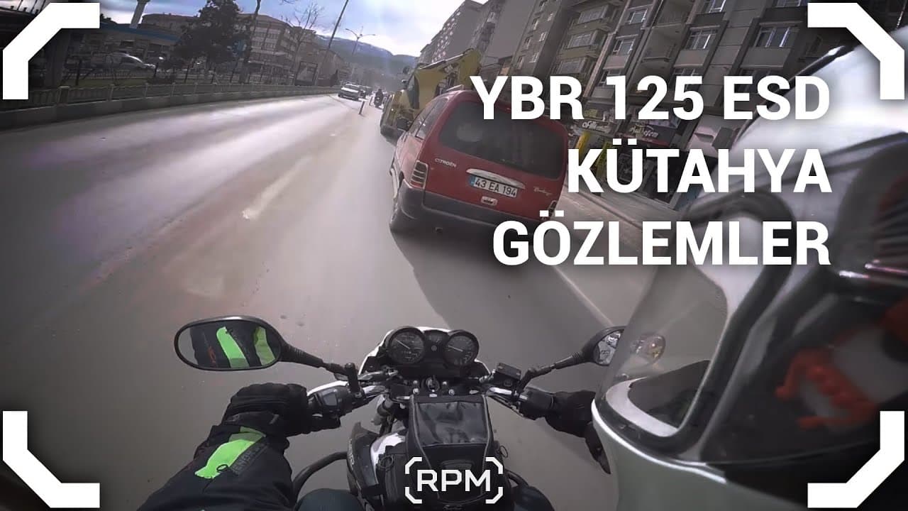 Yamaha YBR125 Sessiz Sürüş - Günlük Gözlemler - Kütahya [RPM]