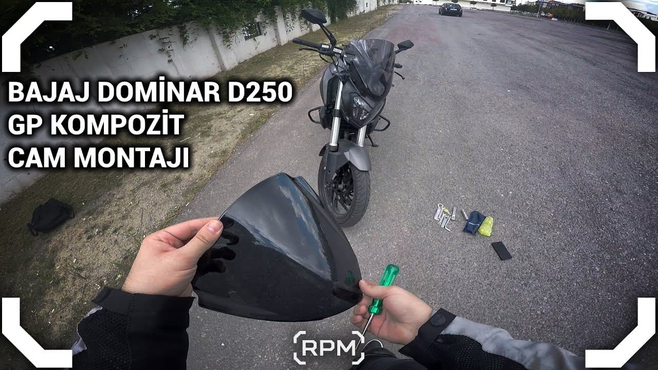 Bajaj Dominar D250 - GP Kompozit Ön Cam Montajı [RPM]