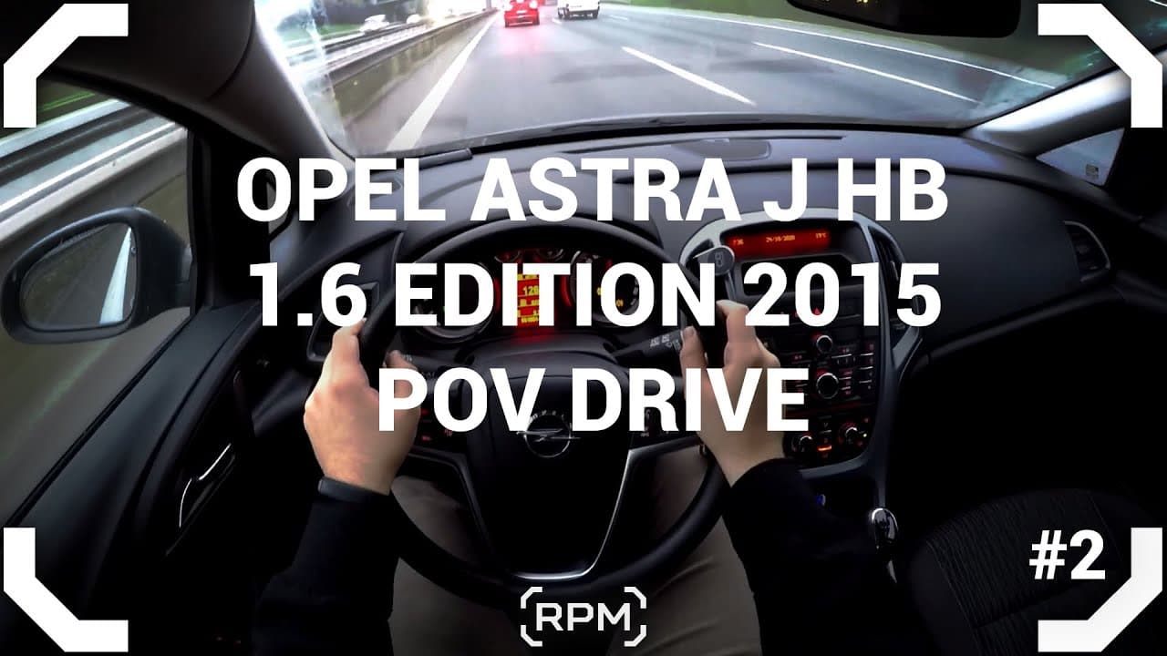 Opel Astra 1.6 Edition HB 115 HP (2015) PURE POV DRIVE [RPM]