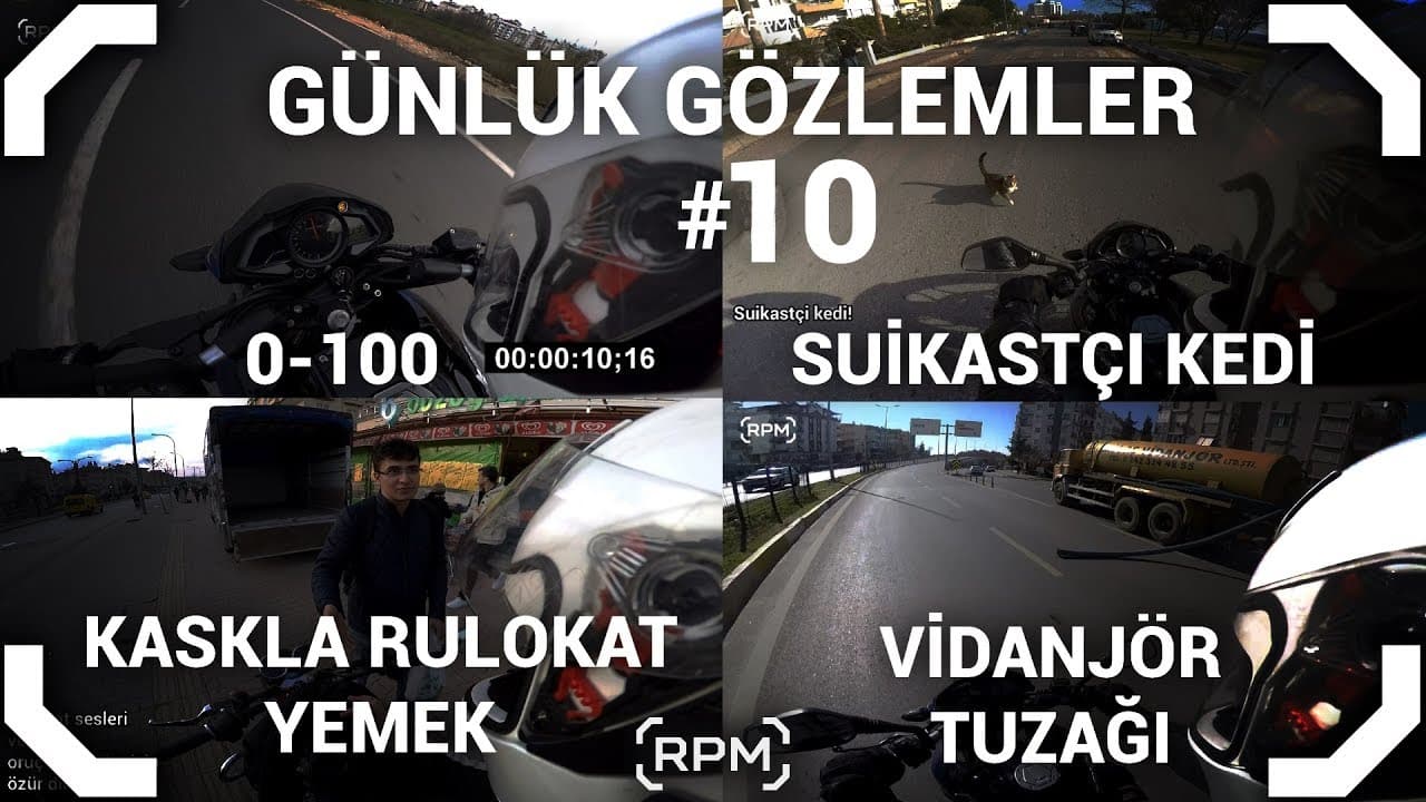 Pulsar 200NS 0-100 Test - Suikastçı Kedi - Gaziantep Üni. Makine Mühendisliği #10 [RPM]