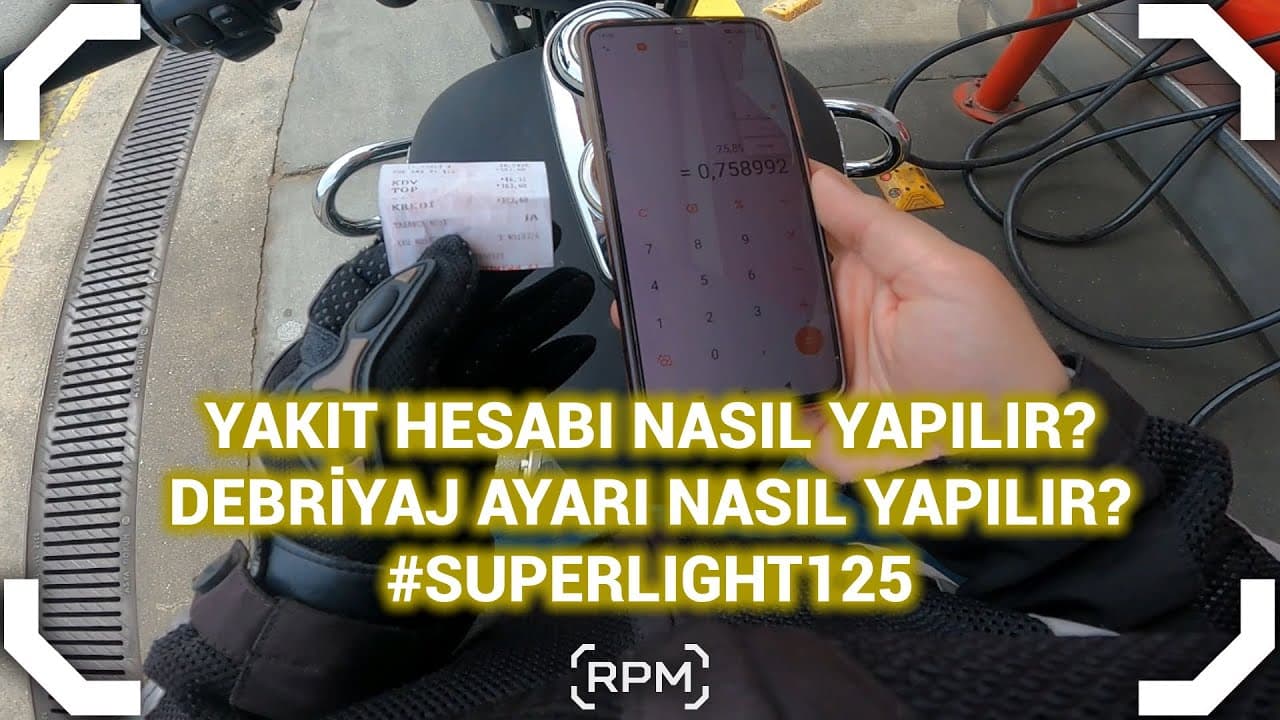 YAKIT TÜKETİMİ NASIL HESAPLANIR? | SUPERLIGHT 125 YAKIT | DEBRİYAJ AYARI NASIL YAPILIR? [RPM]