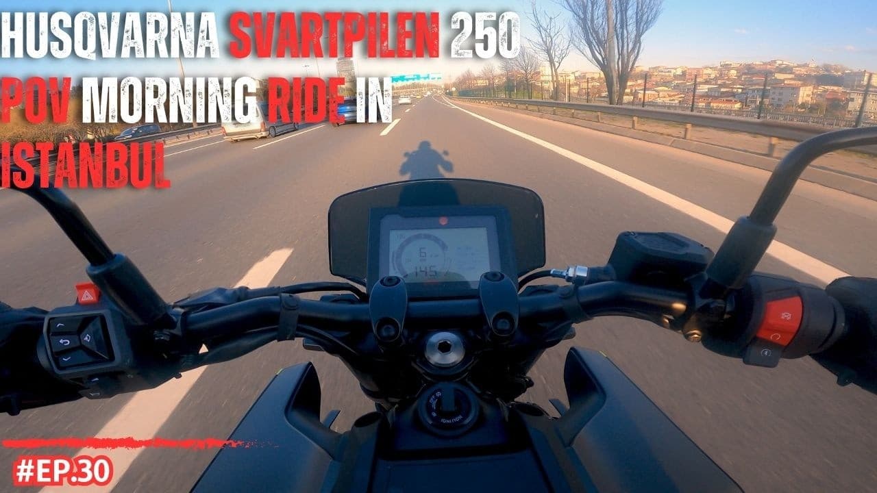 Husqvarna Svartpilen 250 | POV Morning Ride in İstanbul